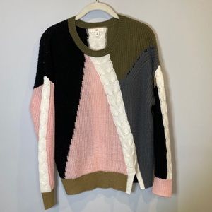 BP. colorblock knit sweater